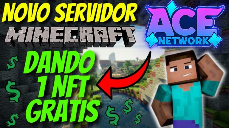 NOVO servidor NFT FREE do MINECRAFT dando NFT GRATIS Por tempo limitado – Ace Network – CORREE!!