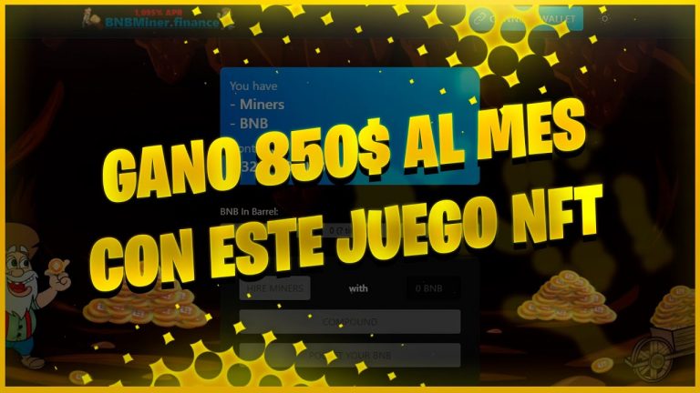 ESTOY GANANDO 850$ AL MES CON ESTE JUEGO NFT QUE PAGA EN BNB + SALSEO | BNB Miners