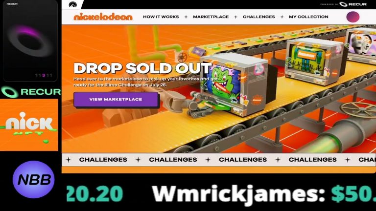 Nickelodeon NFTs break the Internet – Powered by Recur