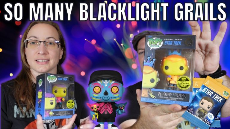 Full Set of Funko NFT Star Trek Redeemables Blacklight Grails | Fundays Fluffy Blacklight Funko Pop