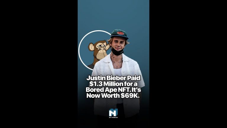 Justin Bieber Paid $1.3 Million For A Nft Of A Bored Ape. It Is Now Worth $69k