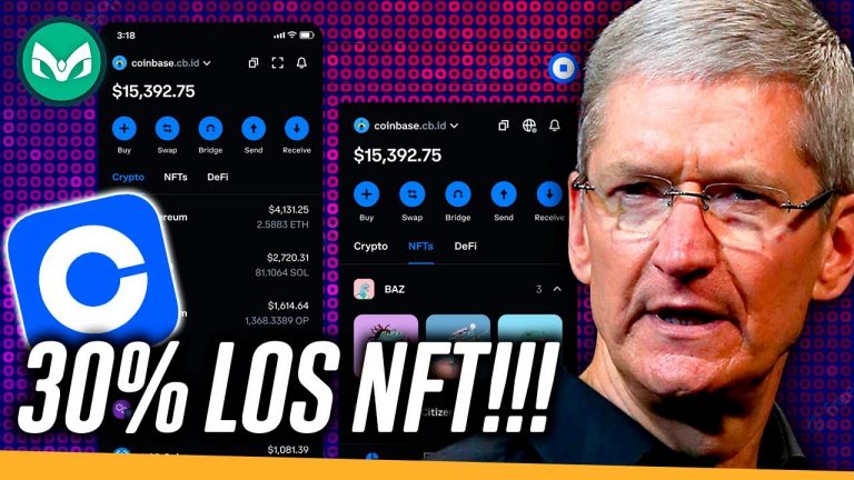 APPLE QUIERE COMERSE A COINBASE ! 30% NFT)