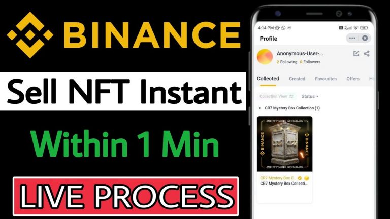 Binance mystery box NFT sell instant | How to sell binance nft immediately full process