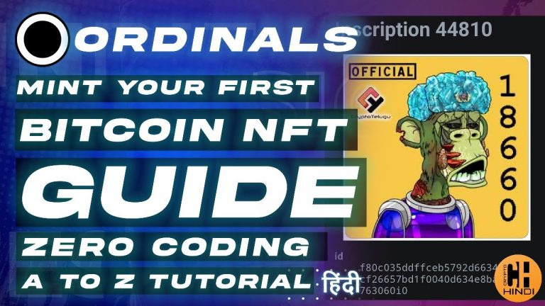 Bitcoin NFTs – Ordinals Explained Full Guide On Wallet Setup & Mint – Hindi