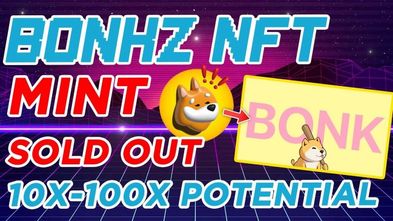 Bonkz NFT Sold Out & Burning 100% $Bonk