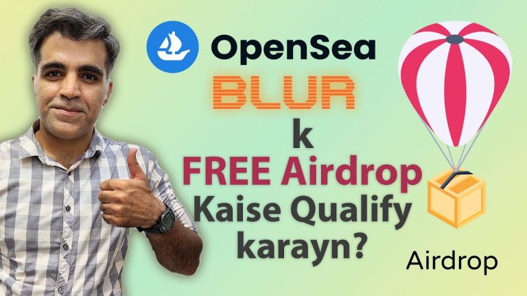 How to get NFT Marketplace Opensea & Blur Airdrops free Token Guide