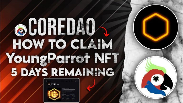 CORE MINING | How to Claim YoungParrot NFT | core young coredao_org